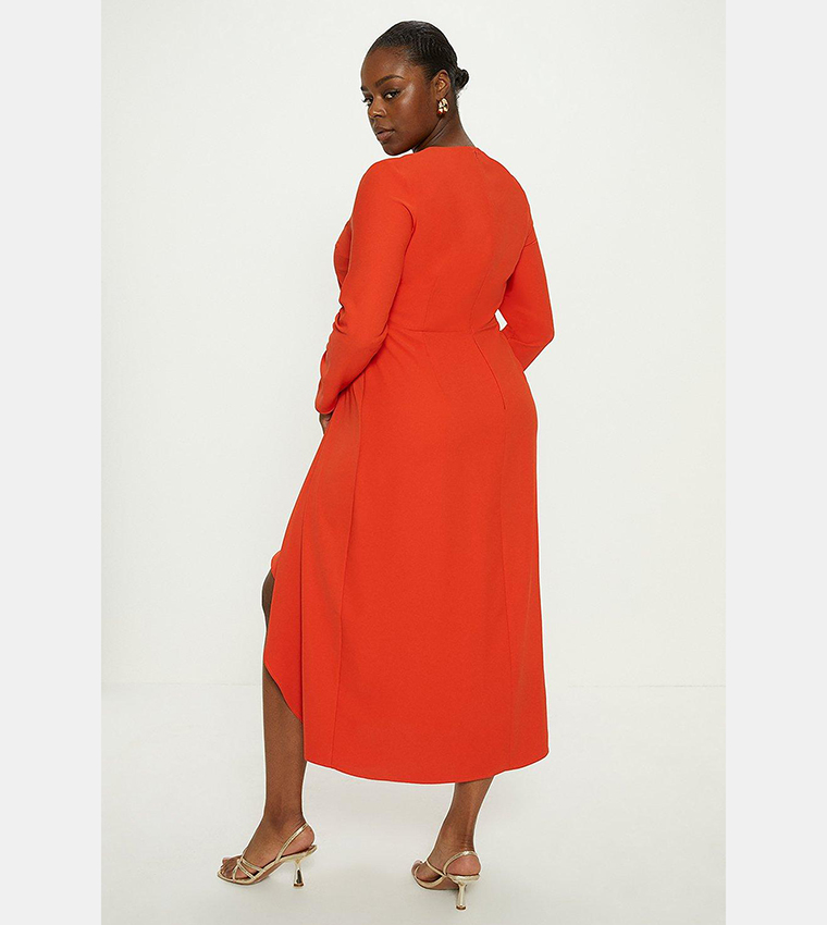 Oasis red midi clearance skirt