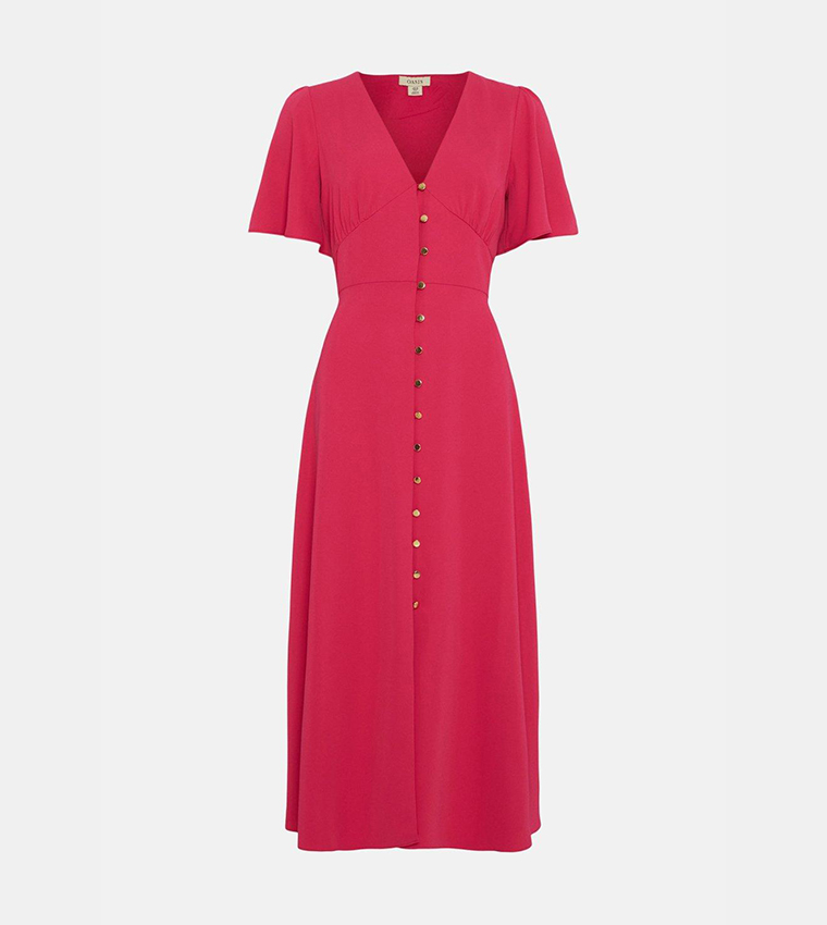 Oasis red clearance tea dress