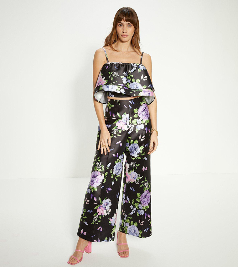 Oasis cropped hotsell wide leg trousers