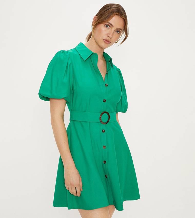 Oasis green shirt dress on sale