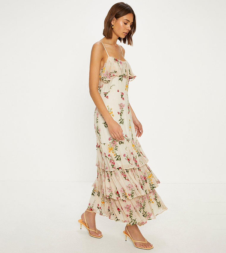 Oasis hot sale embroidered dress