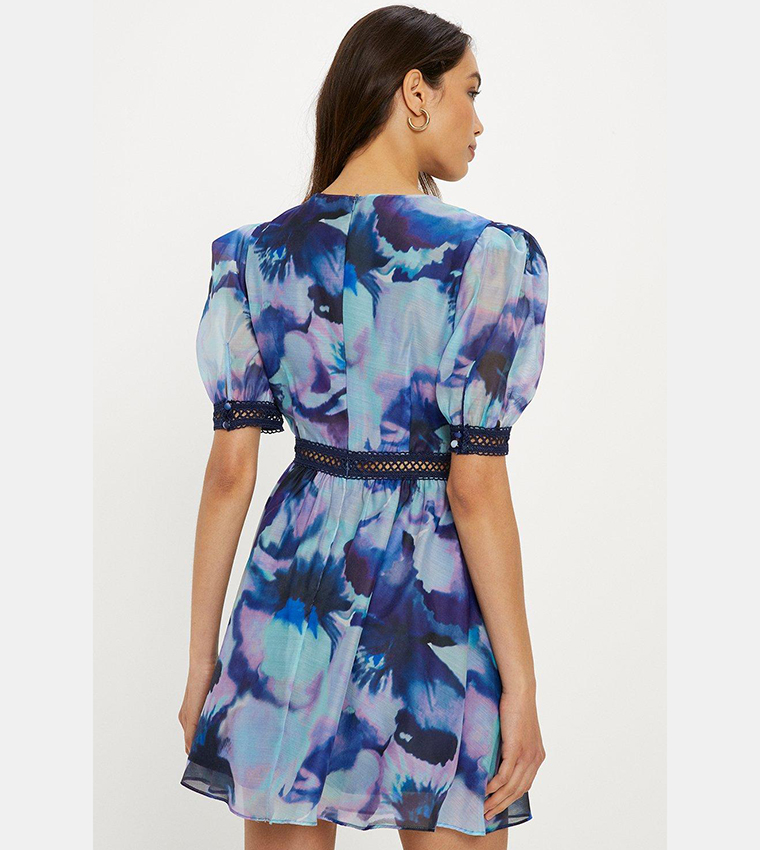 Oasis smudge print store dress