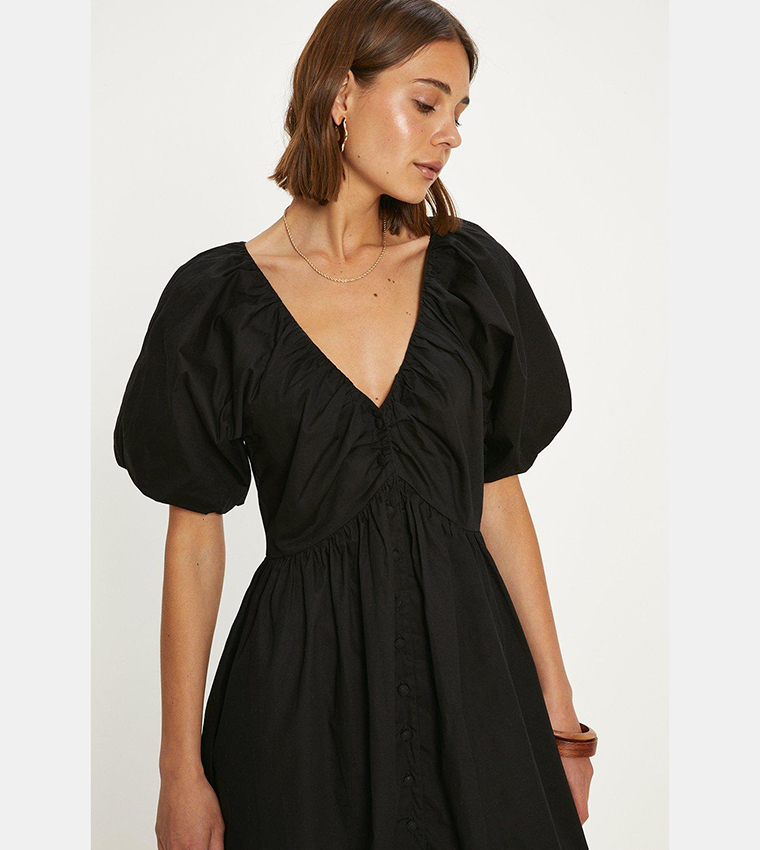 Oasis black store tuxedo dress