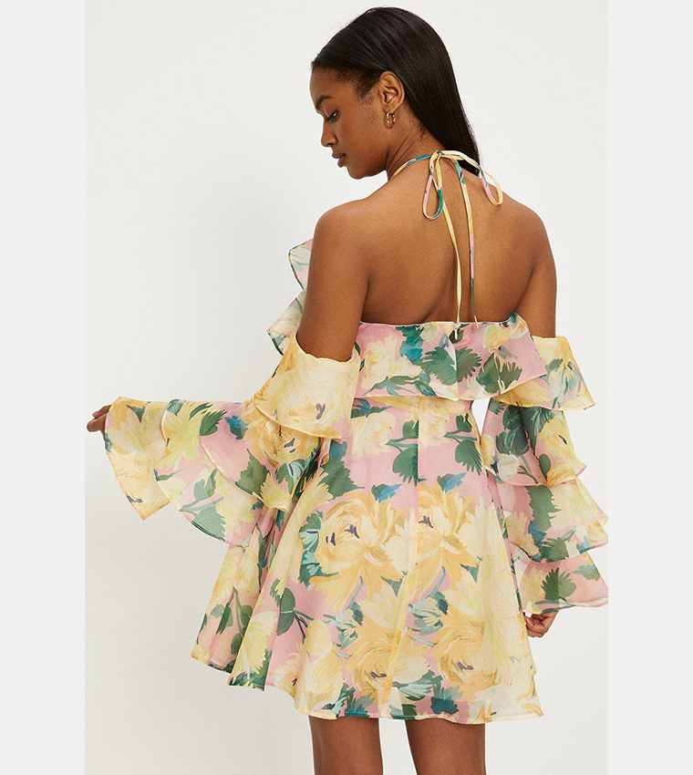 Oasis bloom best sale chiffon midi dress