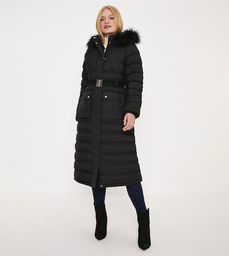 Oasis black hotsell padded coat