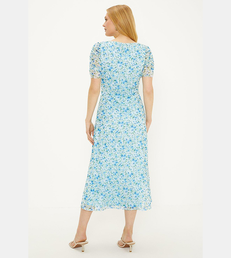 Oasis ditsy midi store dress