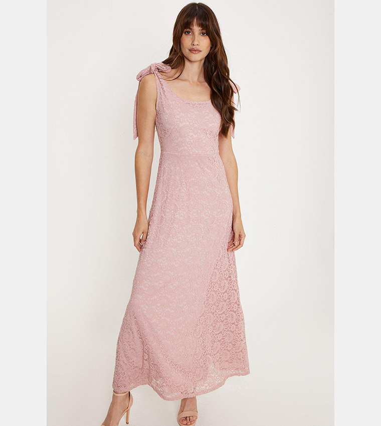 Oasis pink lace clearance dress