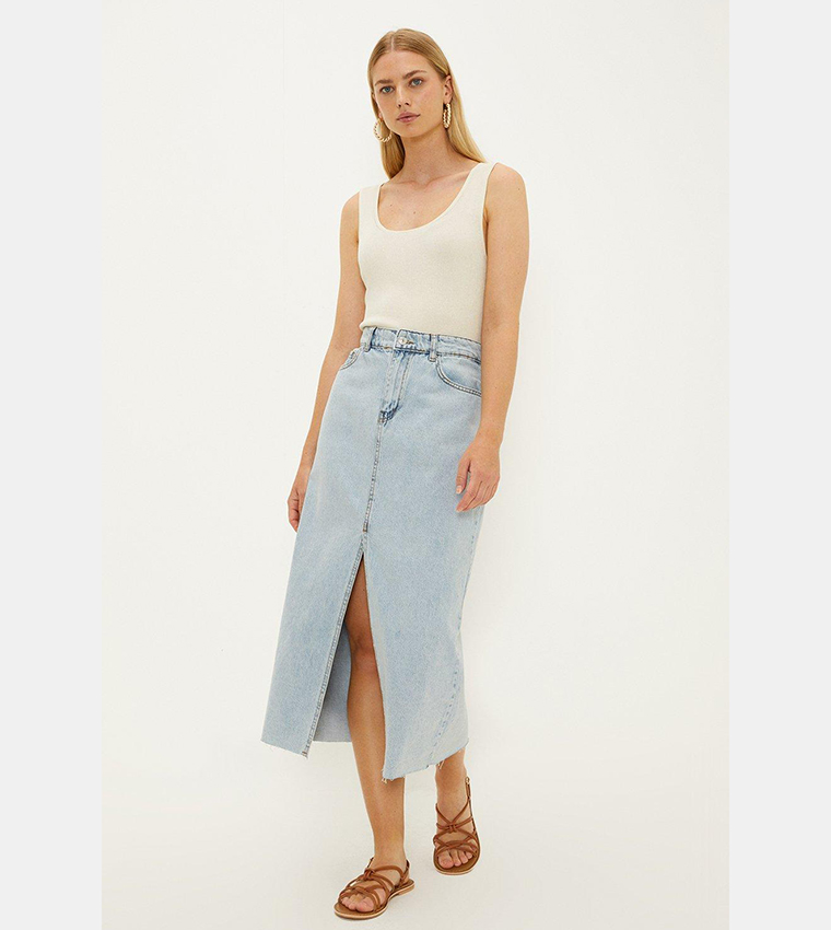 Oasis faux outlet suede utility skirt