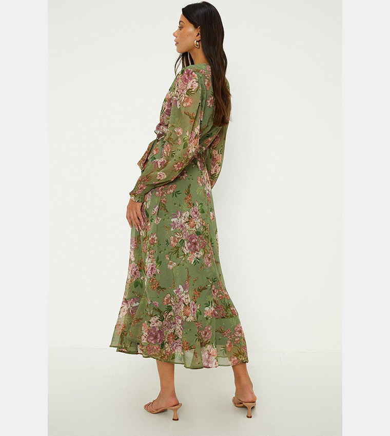 Oasis millie shop wrap dress