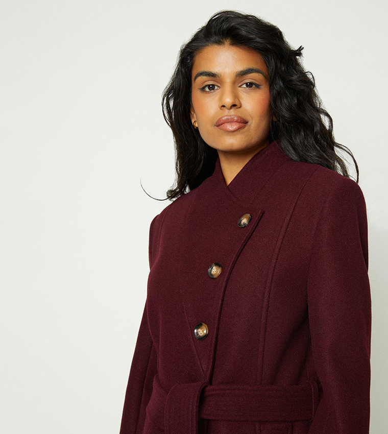 Oasis burgundy outlet coat