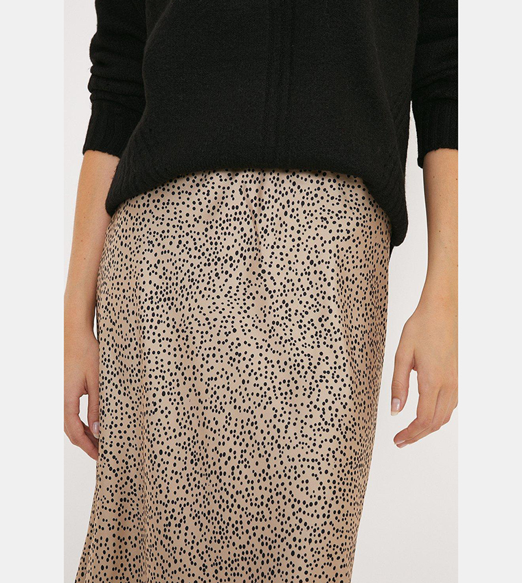 Oasis leopard print wrap skirt outlet animal