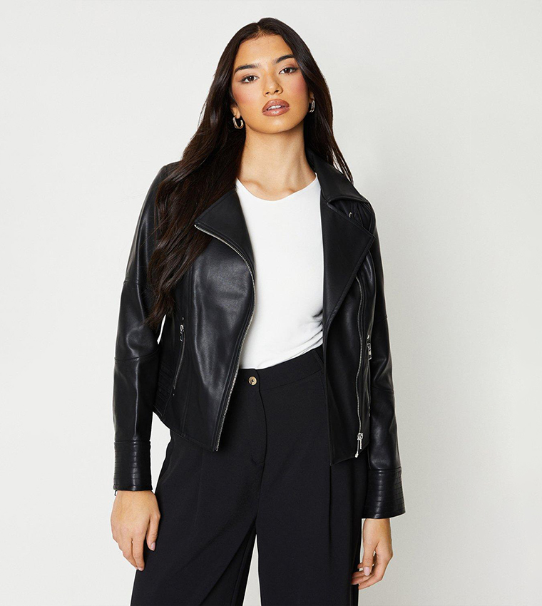 Oasis faux shop suede biker jacket