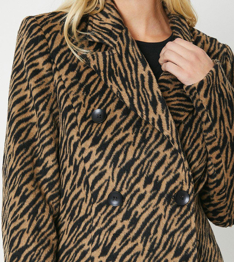 Oasis leopard print coat sale