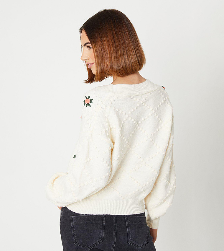 Oasis shop cream cardigan