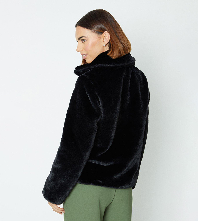 Oasis faux clearance fur short coat