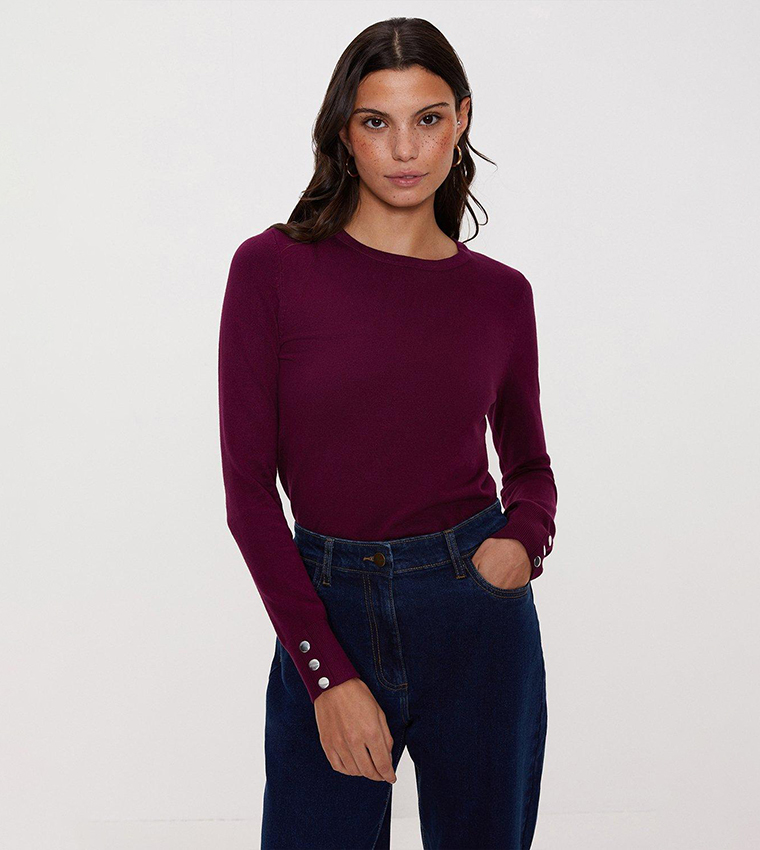 Oasis hotsell burgundy jumper