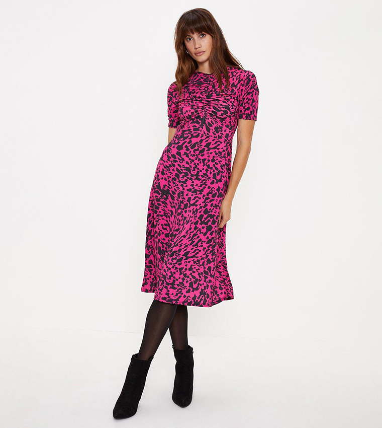 Oasis red leopard print 2024 dress