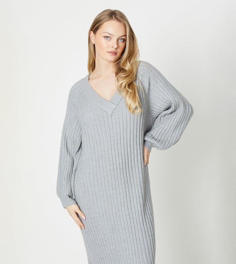 Oversized midi sweater clearance dress