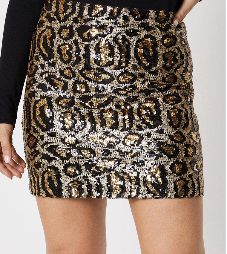 Buy Oasis Animal Sequin Mini Skirt In Multiple Colors 6thStreet Qatar