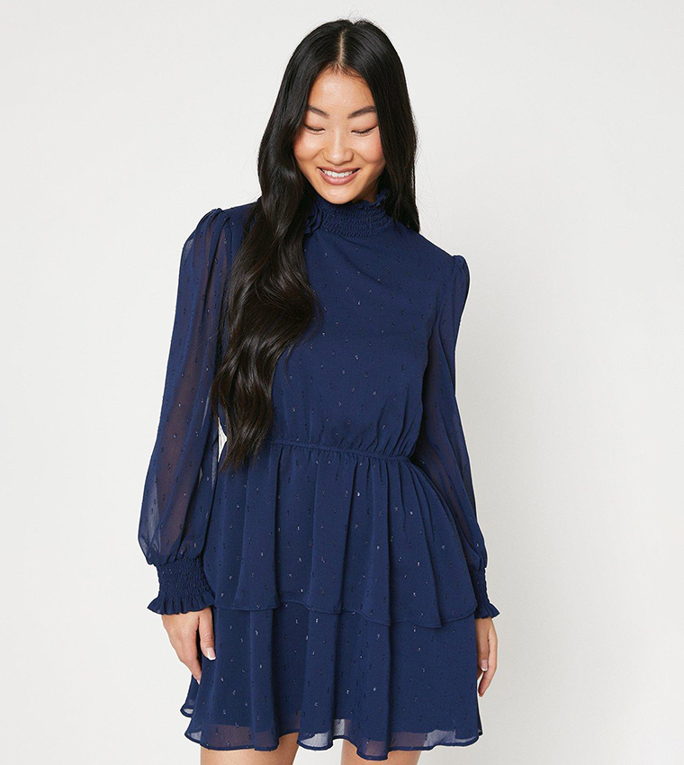 Oasis navy blue sales dress