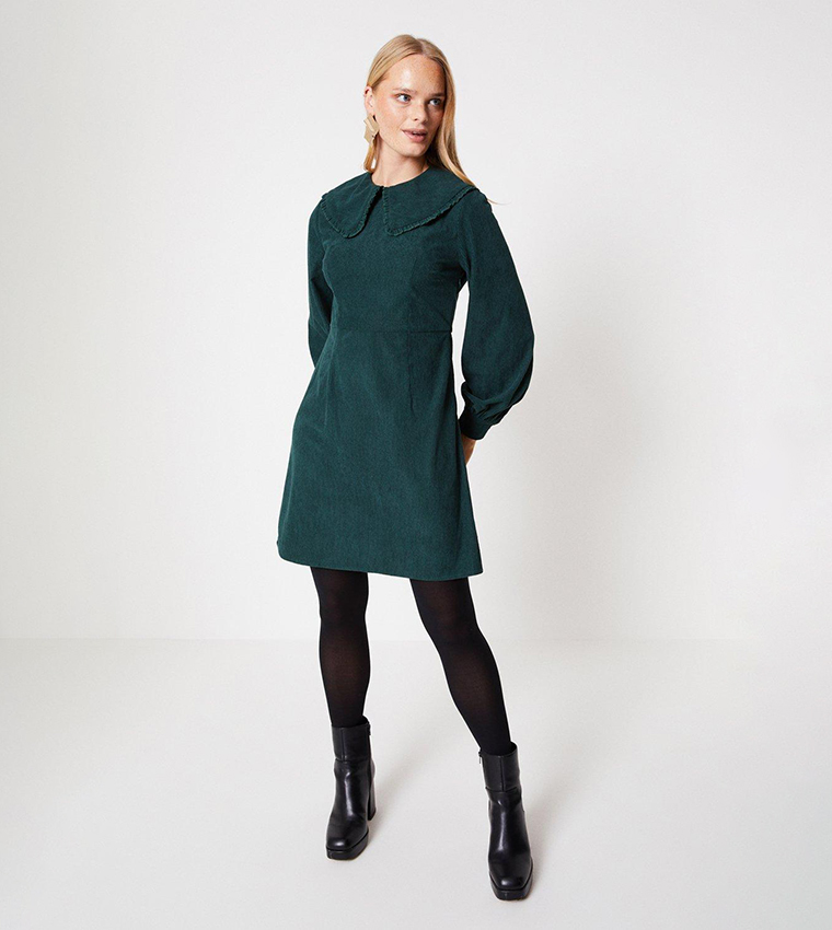 Oasis green cord clearance dress