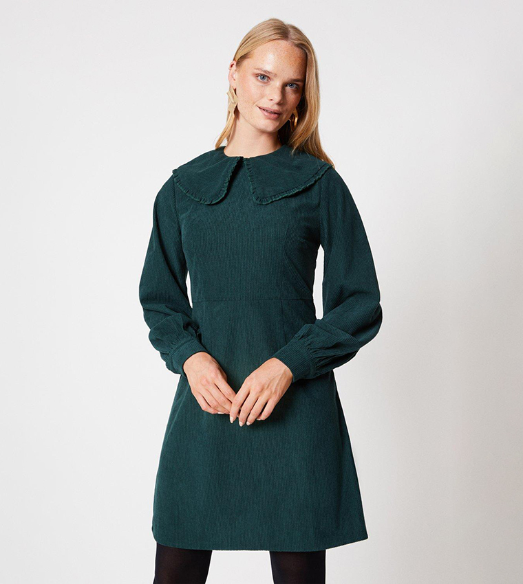 Oasis green cord outlet dress