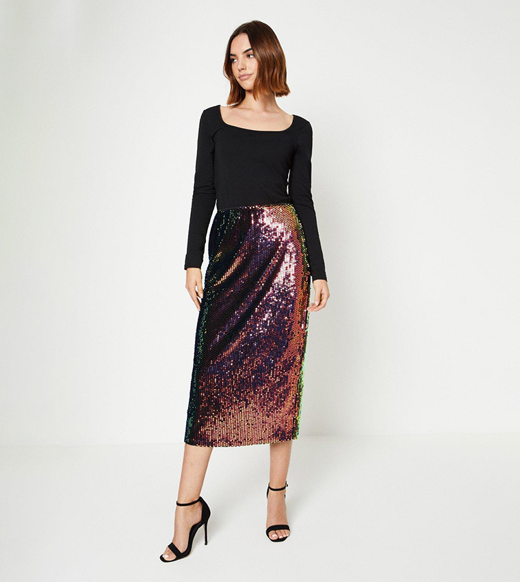 Oasis shop snakeskin skirt