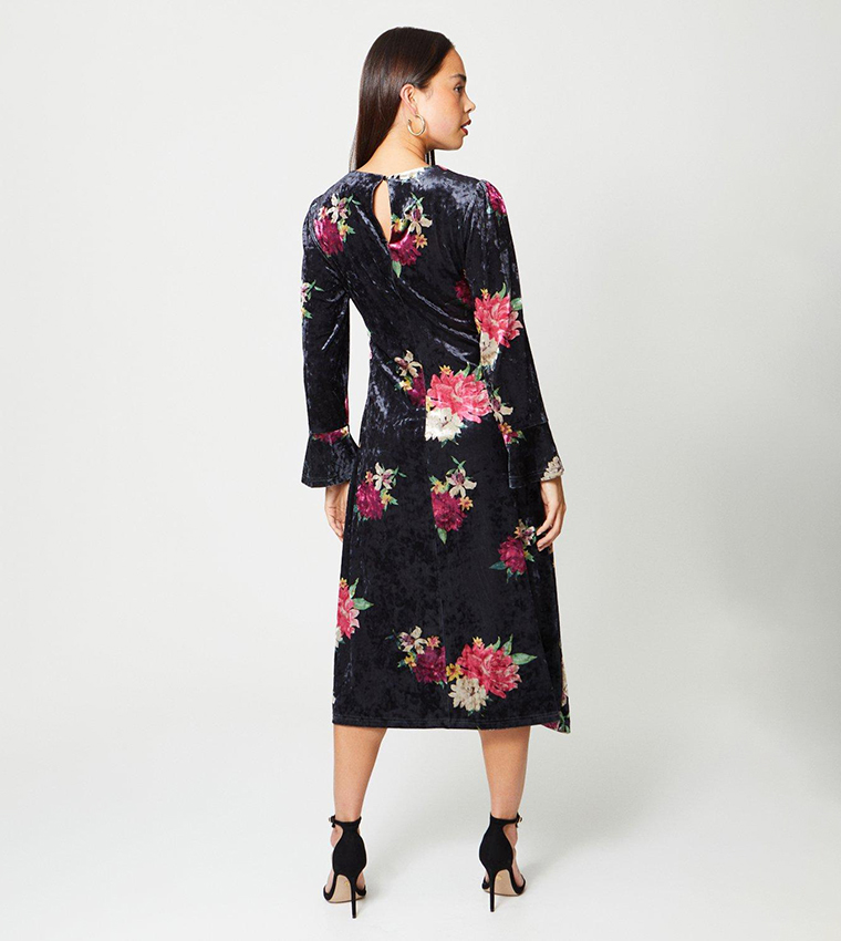 Oasis flute clearance sleeve midi dress