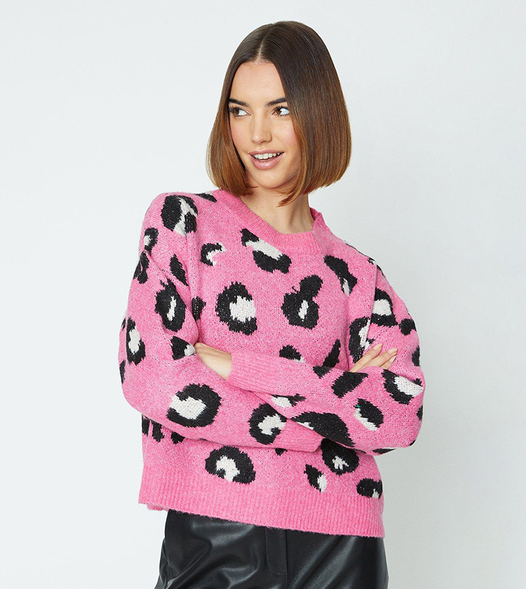 Oasis shop leopard jumper