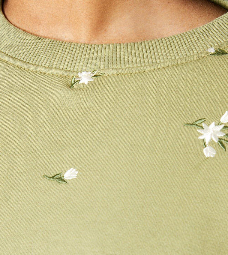 Petite embroidered sweatshirts discount