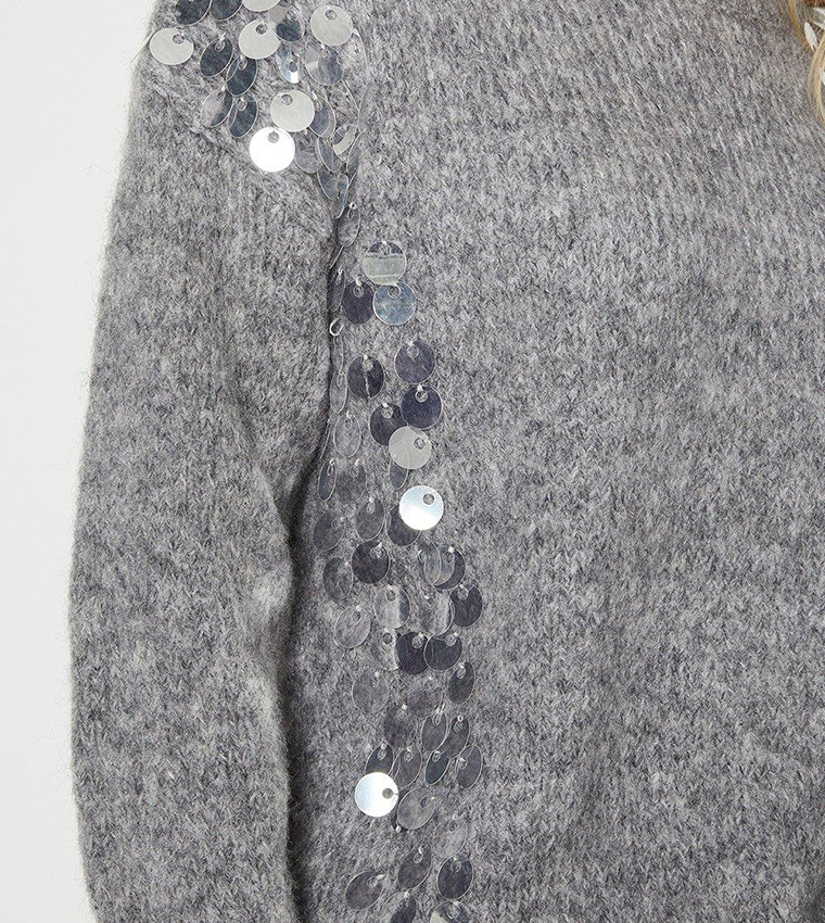 Oasis grey hotsell sequin jumper