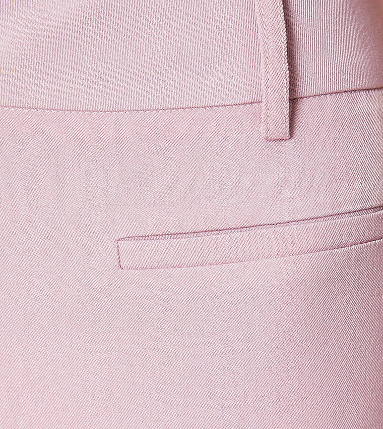 High Waisted Patch Back Pocket Trousers