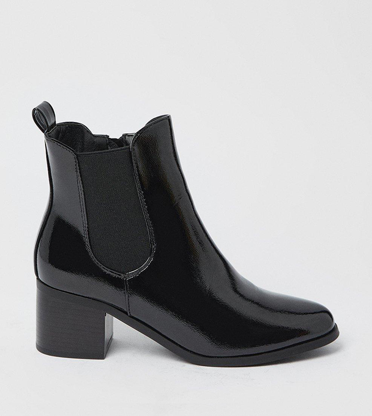 Oasis patent fashion boots