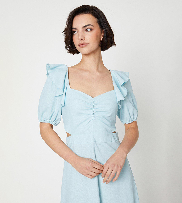 pale blue casual dress Pale Blue Cosima Nap Dress