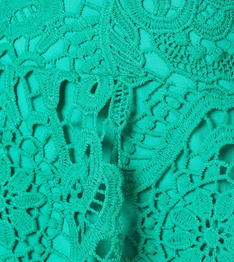 Lace Tiered Mini Dress
