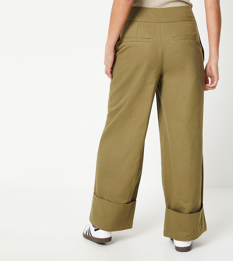 Turn-Up Hem Trousers