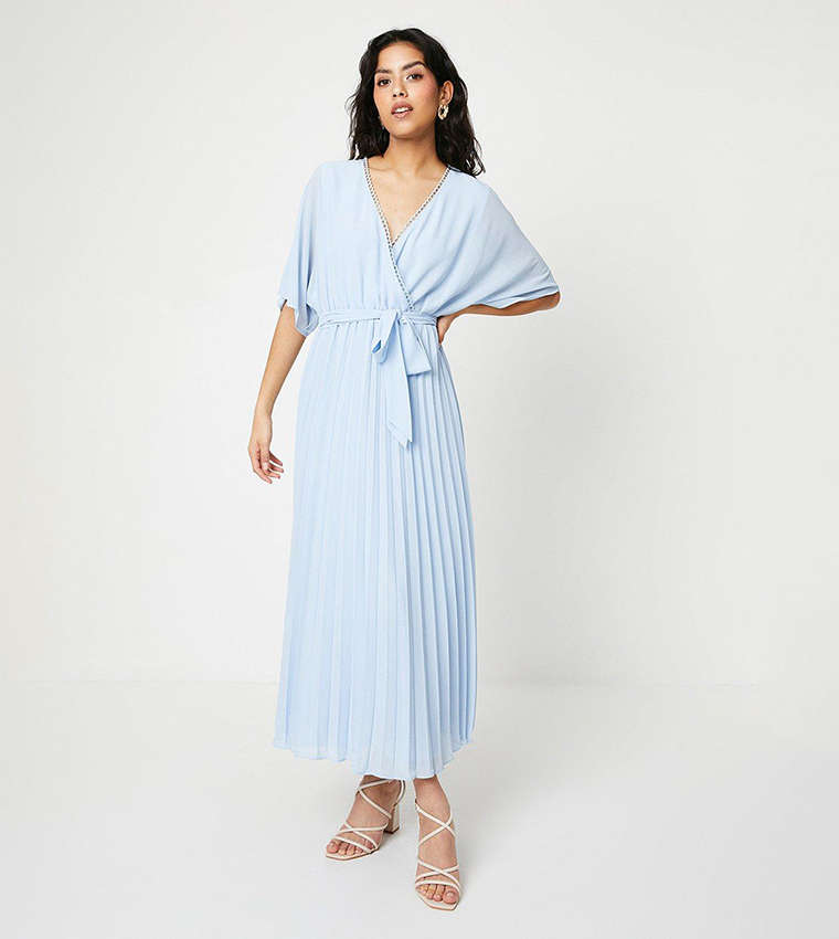 Kimono pleated dress outlet