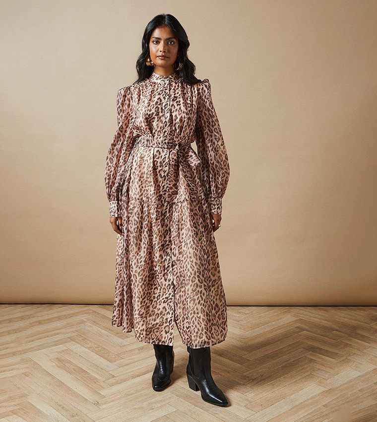 oasis animal print midi dress Animal Print Very Oasis Dress Ethnic Wear Oasis Cat And Dog Dress Animal  Print Oasis Midi