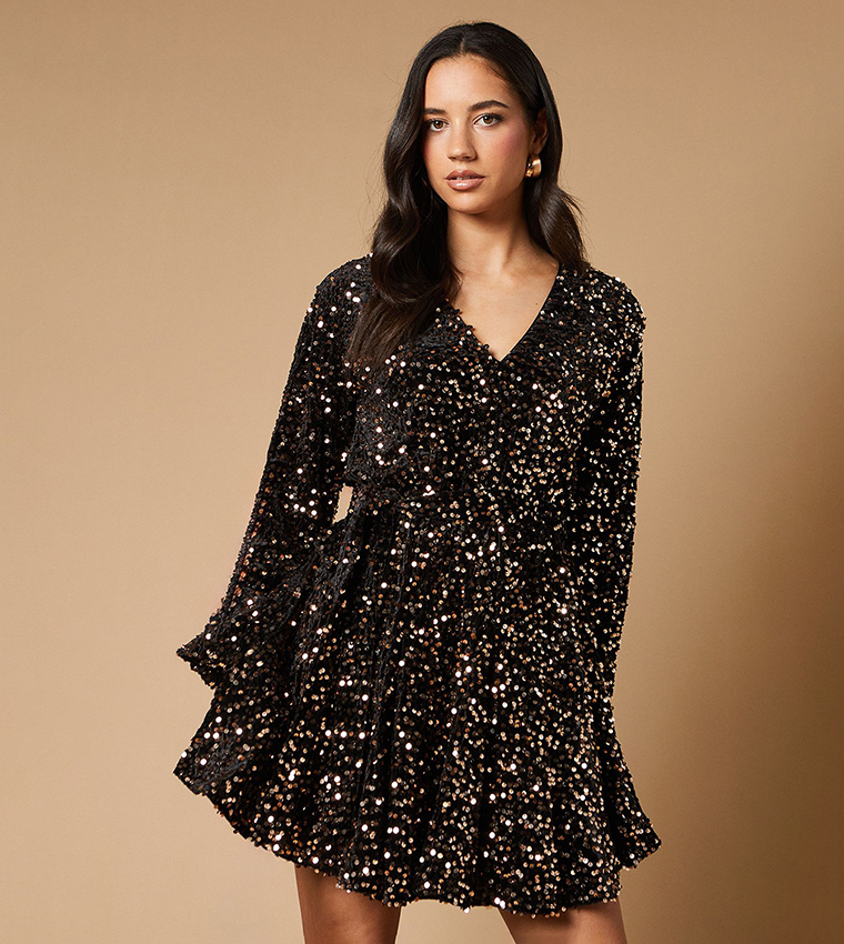 gold oasis dress The Urban Oasis Golden Mustard Mini Dress main image 0
