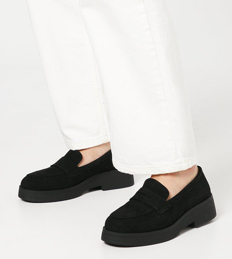 Buttercup Faux Suede Penny Loafers