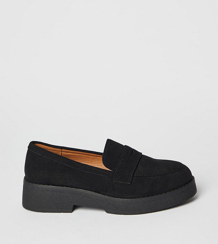 Buttercup Faux Suede Penny Loafers