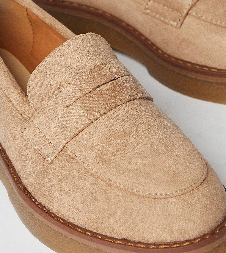 Buttercup Faux Suede Penny Loafers