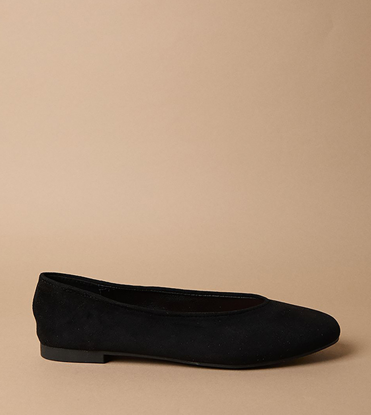 Bonnie Soft Square Toe High Vamp Ballerinas
