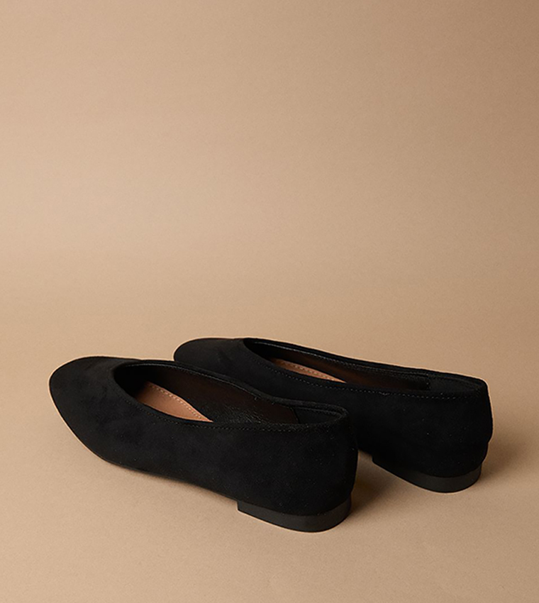 Bonnie Soft Square Toe High Vamp Ballerinas