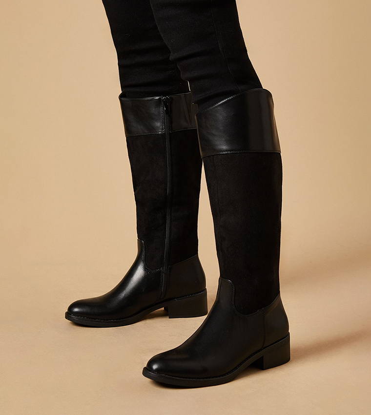 Keziah Heel Riding Knee High Boots