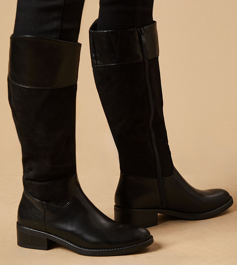 Keziah Heel Riding Knee High Boots