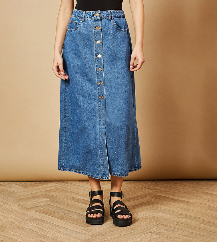 Midi Skirt Ladies Skirts Oasis Pleated Midi Skirt Oasis Metallic