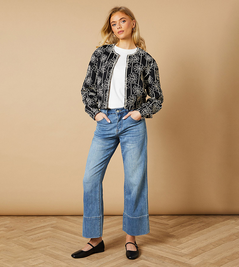 Embroidered Bomber Jacket