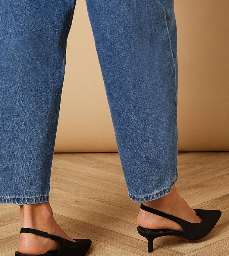 Adair Faux Suede Slingback Kitten Heel Pumps