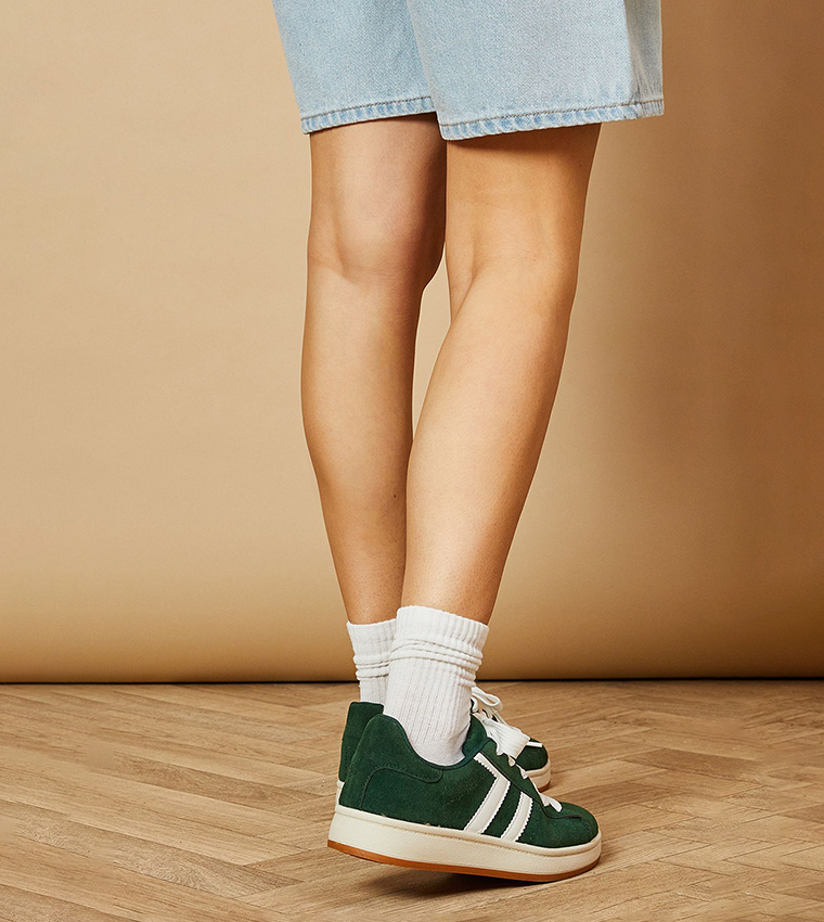 Leocadia Faux Suede Lace-Up Sneakers